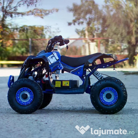 ATV electric Kinder Eco Wolf XXL 1200W 48V cu 3 viteza 6 inch blue 
