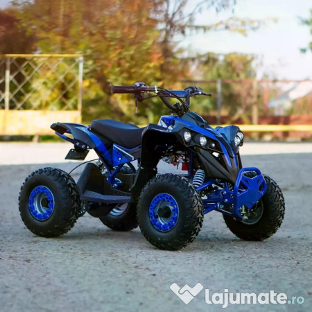 ATV electric Kinder Eco Wolf XXL 1200W 48V cu 3 viteza 6 inch blue 