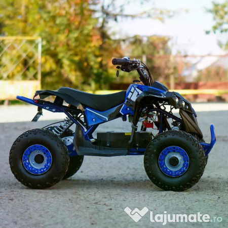 ATV electric Kinder Eco Wolf XXL 1200W 48V cu 3 viteza 6 inch blue 