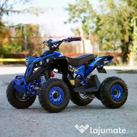 ATV electric Kinder Eco Wolf XXL 1200W 48V cu 3 viteza 6 inch blue 