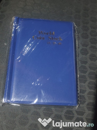 Clasor Monede 120 buzunare Albastru 