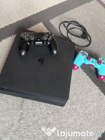 PlayStation 4 Slim 1TB + 2 controllere + 9 jocuri 