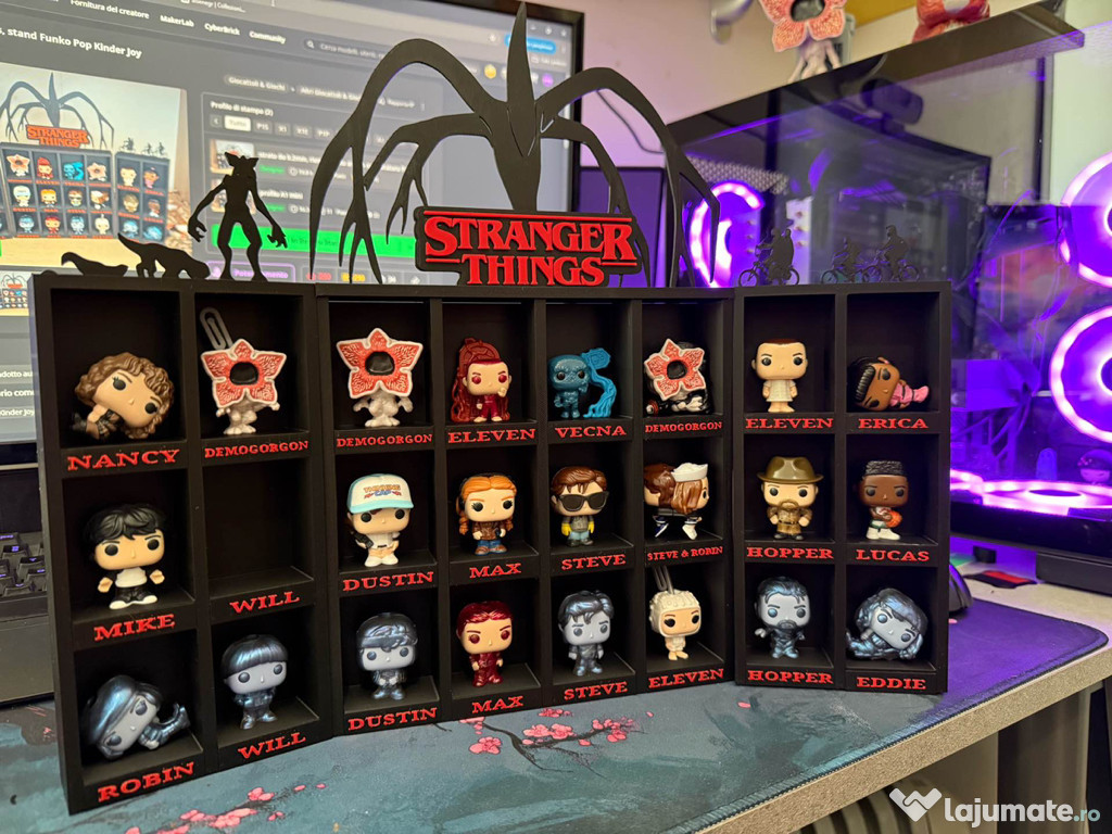 Căsuță / box / Stand figurine Kinder Joy Stranger Things 