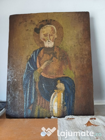 Icoana pe lemn veche 
