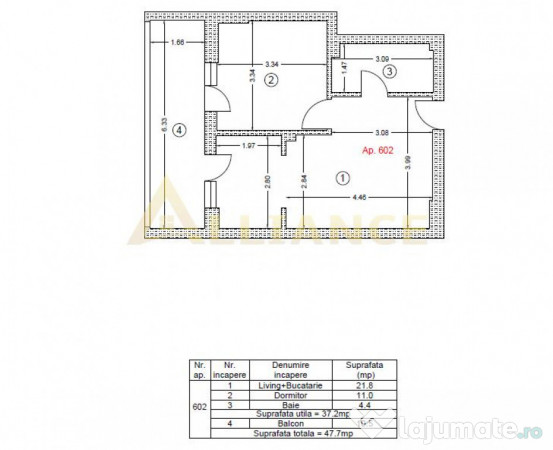 Apartament mobilat la Metrou Berceni, strada Biruintei 