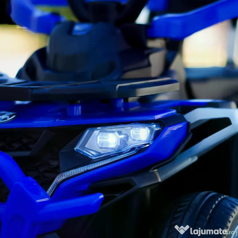 ATV electric cu maner 4 in 1, Kinderauto Hercules 35W 6V, RC #blue 