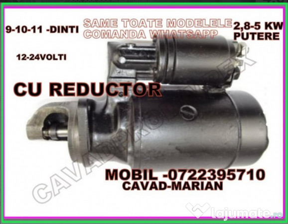 Electromotor cu reductor Same, Steyr, Goldoni 9,10,11 dinti 