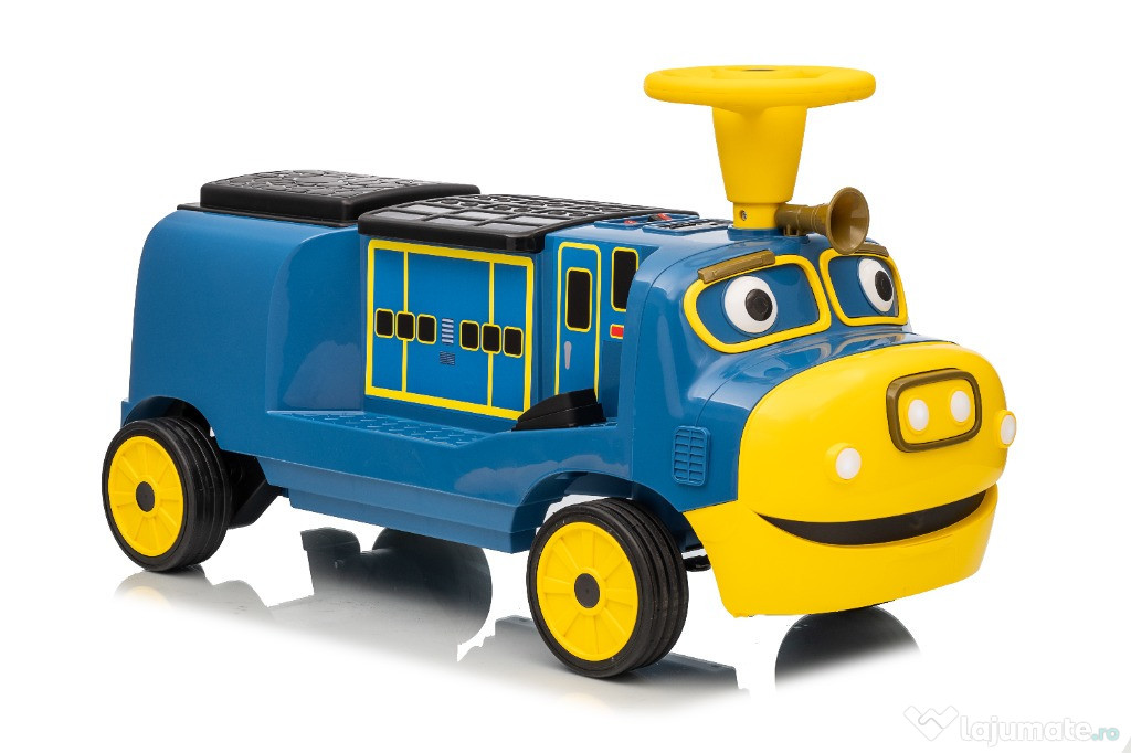 Trenulet electric pentru 2 copii CHUGGINGTON, 2x45W 12V, Blue 