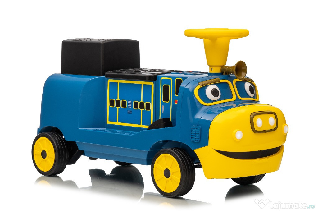 Trenulet electric pentru 2 copii CHUGGINGTON, 2x45W 12V, Blue 