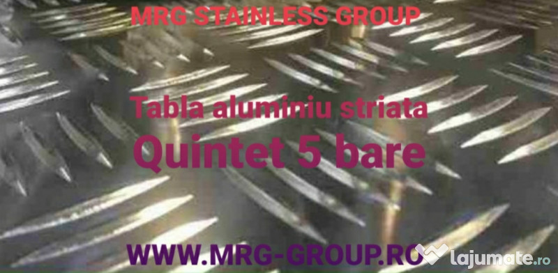 Tabla aluminiu lisa striata placa dural alama cupru inox Zn 