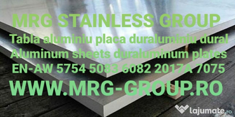 Tabla aluminiu lisa striata placa dural alama cupru inox Zn 