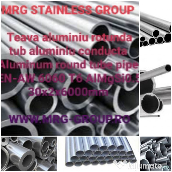 Teava aluminiu patrata 25x25x2mm rectangulara inox alama