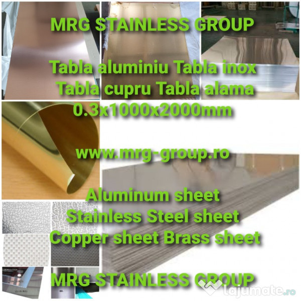Tabla aluminiu tabla alama tabla cupru bronz tabla inox zinc 