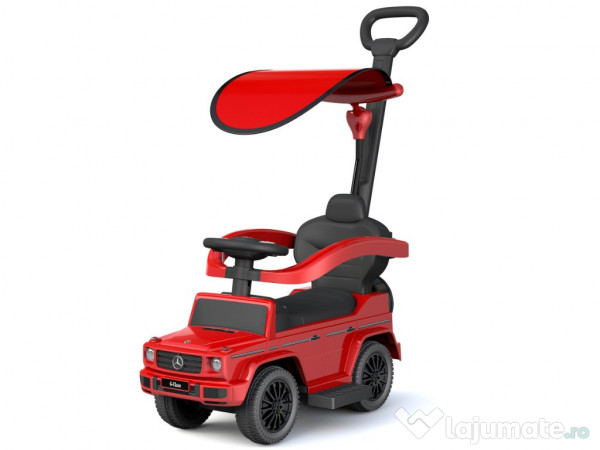 Masinuta premergator pt copii 2 in 1, Mercedes G350d cu parasolar #RED