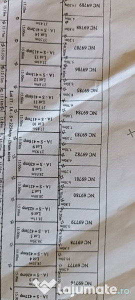 Berceni la stadionul din comuna - teren 412 mp – zona vile 
