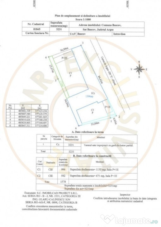 0% Comision-Inchiriere 2 hale noi zona Bascov la DN 7C 