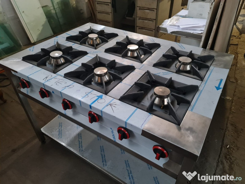 ARAGAZE alim. GAZ cu 2,3,4,6,8 FOCURI Mari -banc / pe suport 