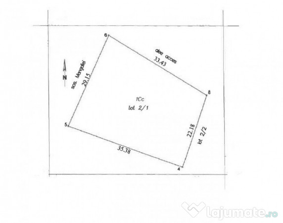 Teren cu autorizatie de constructie 