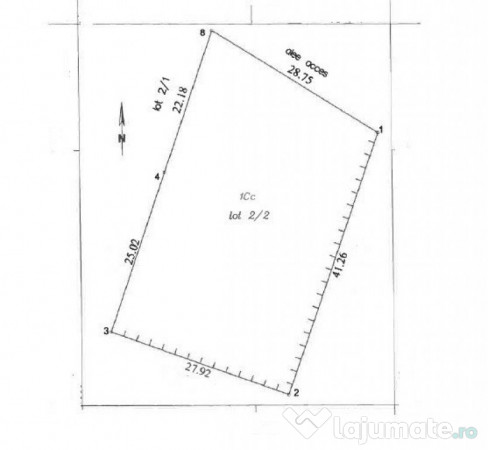 Teren cu autorizatie de constructie 