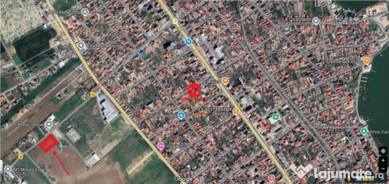 Teren intravilan 3000mp, deschidere 60ml, varianta Ovidu 