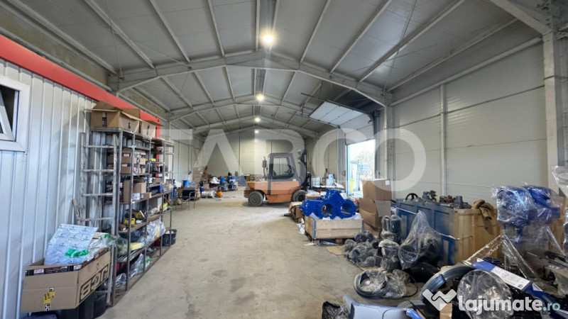 Hala industriala de vanzare acces direct din DnE1 in Cristia