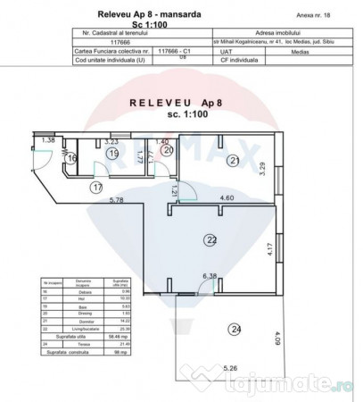 Apartament în zona Centrala, et.1, curte privata. 