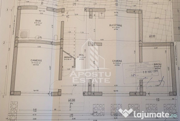 Casa individuala , 4 camere,2 bai, garaj, acces auto, 575...