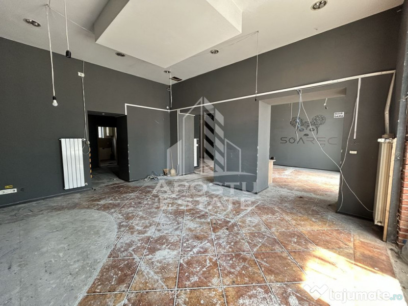 Spatiu comercial 100 mp, vitrina, trafic pietonal, zona M...