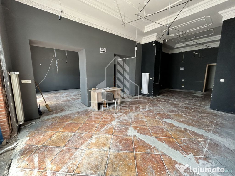 Spatiu comercial 100 mp, vitrina, trafic pietonal, zona M...