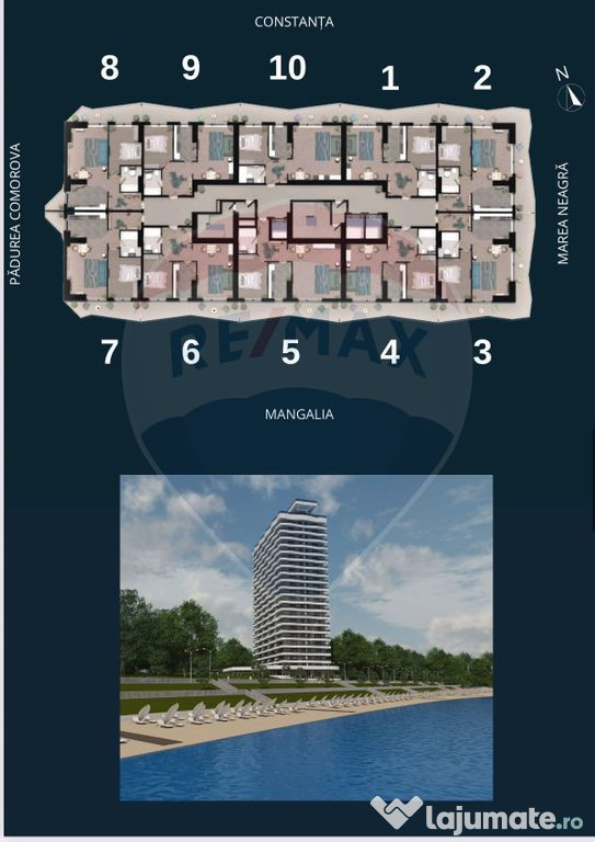 Apartament de vanzare Olimp Tower etaj 16