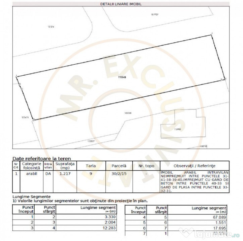 Teren de vânzare în Corbeanca – Ostratu, parcelabil, co