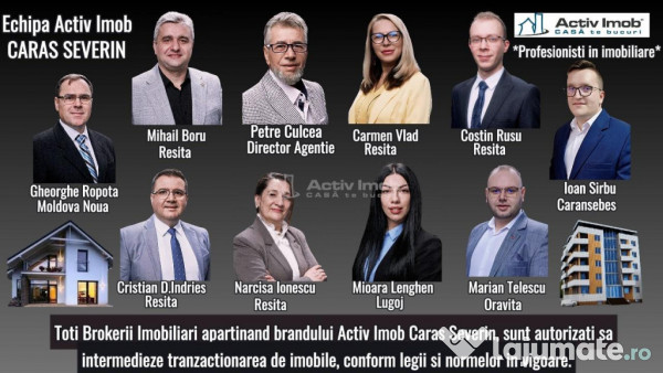 Bocsa Romana, 2 Corpuri de cladire cu Teren de 555 mp. si ga