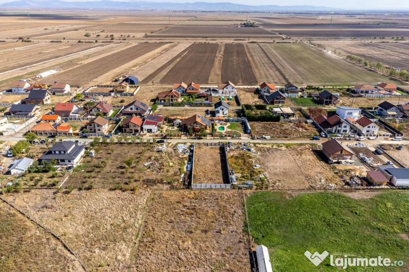 Teren de 733 mp în Livada, cu gard finalizat, Comision 0 