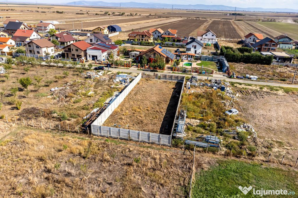 Teren de 733 mp în Livada, cu gard finalizat, Comision 0 