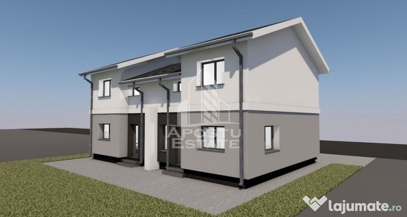 Jumatate de duplex,4 camere si 2 bai,Giarmata la stadiul ... 