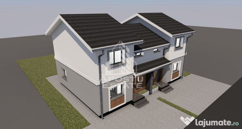 Jumatate de duplex,4 camere si 2 bai,Giarmata la stadiul ... 