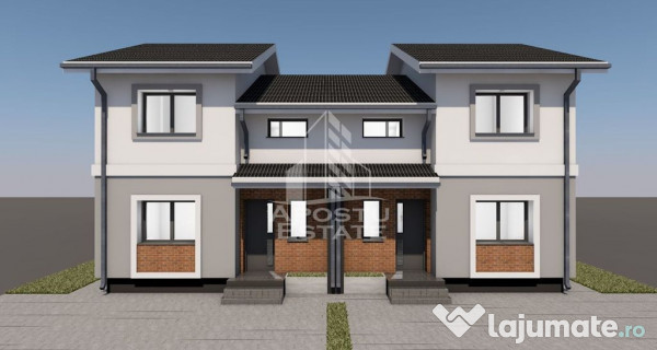 Jumatate de duplex,4 camere si 2 bai,Giarmata la stadiul ... 