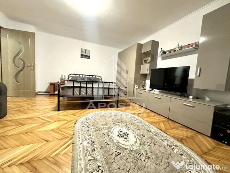 Apartament cu o camera, centrala proprie, mobilat si utilat