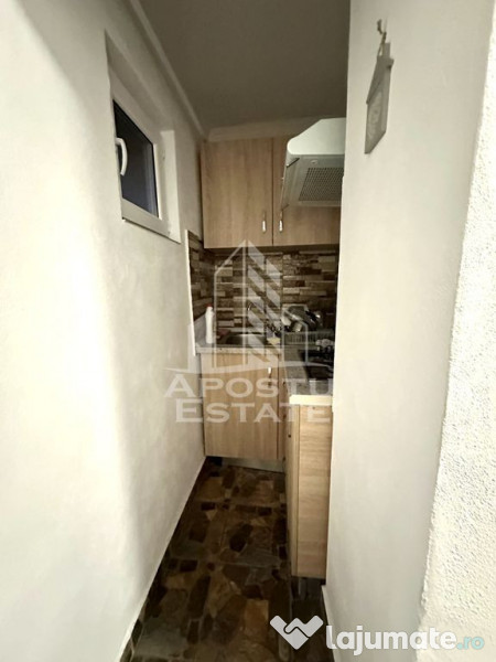 Apartament cu o camera, centrala proprie, mobilat si utilat