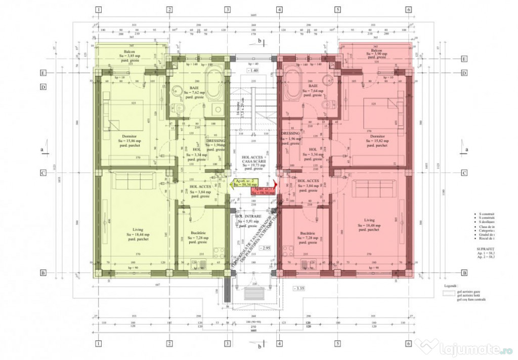 Apartamente cu 2 camere noi & finalizate de vânzare în zon