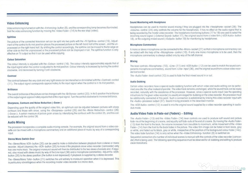 Procesor Audio / Video - VCR-3044 - VIVANCO AG electronic