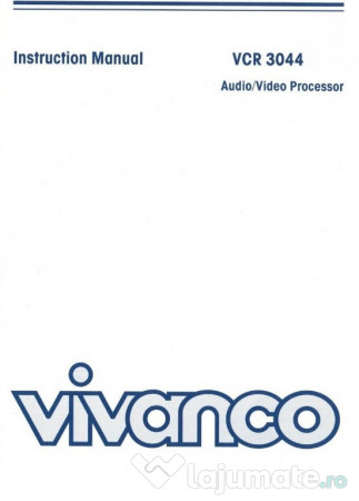 Procesor Audio / Video - VCR-3044 - VIVANCO AG electronic