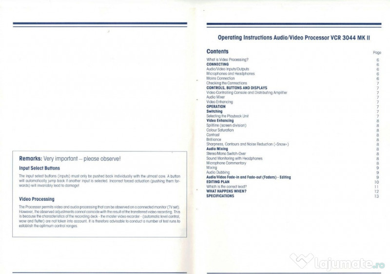 Procesor Audio / Video - VCR-3044 - VIVANCO AG electronic