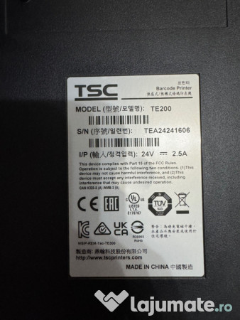 Imprimantă termică TSC TE200 