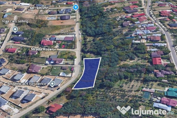 Teren intravilan 1299 MP Geamana, Pitesti – zona excelen 