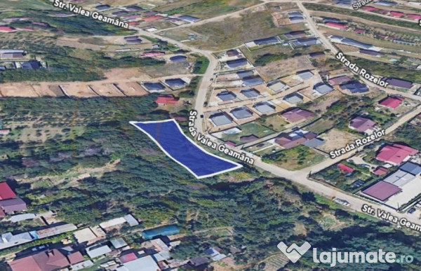 Teren intravilan 1299 MP Geamana, Pitesti – zona excelen 
