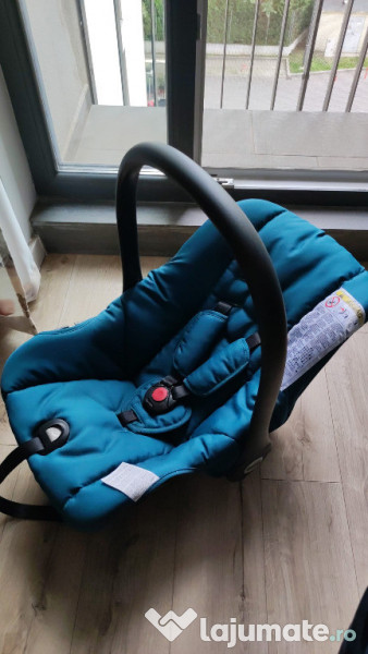 Carucior 3 in 1 Cam Combi Tris, Turcoaz (Carucior, Landou, Scaun Auto) 
