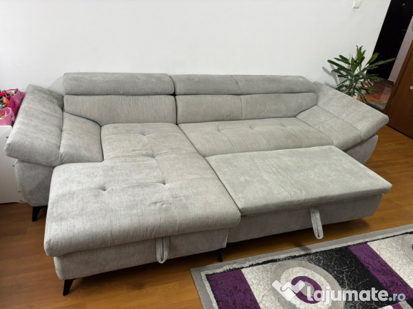 Colțar extensibil cu ladă depozitare 