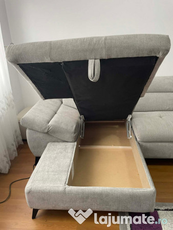 Colțar extensibil cu ladă depozitare 