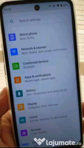 Smartphone Note 50 Pro 5G